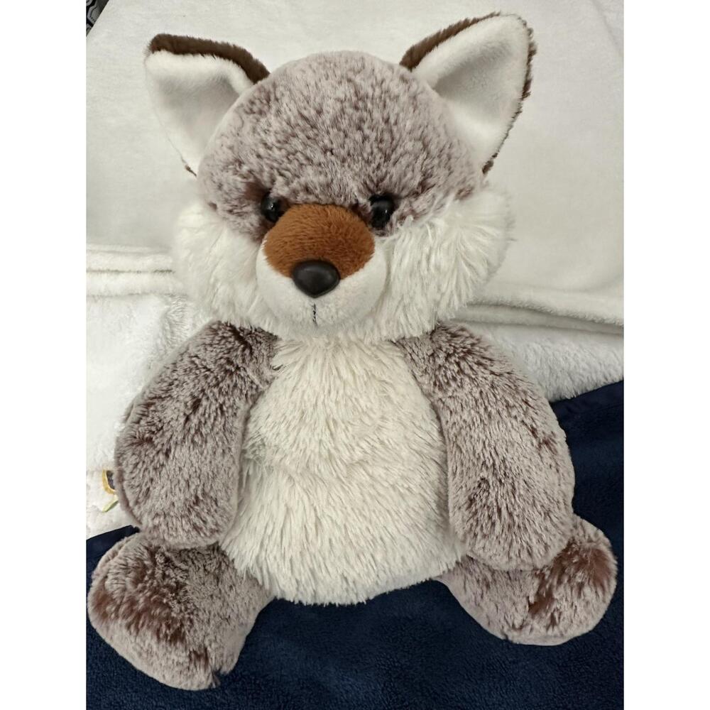 AURORA Fox Plush Brown White 2003 vintage Soft 12 inches